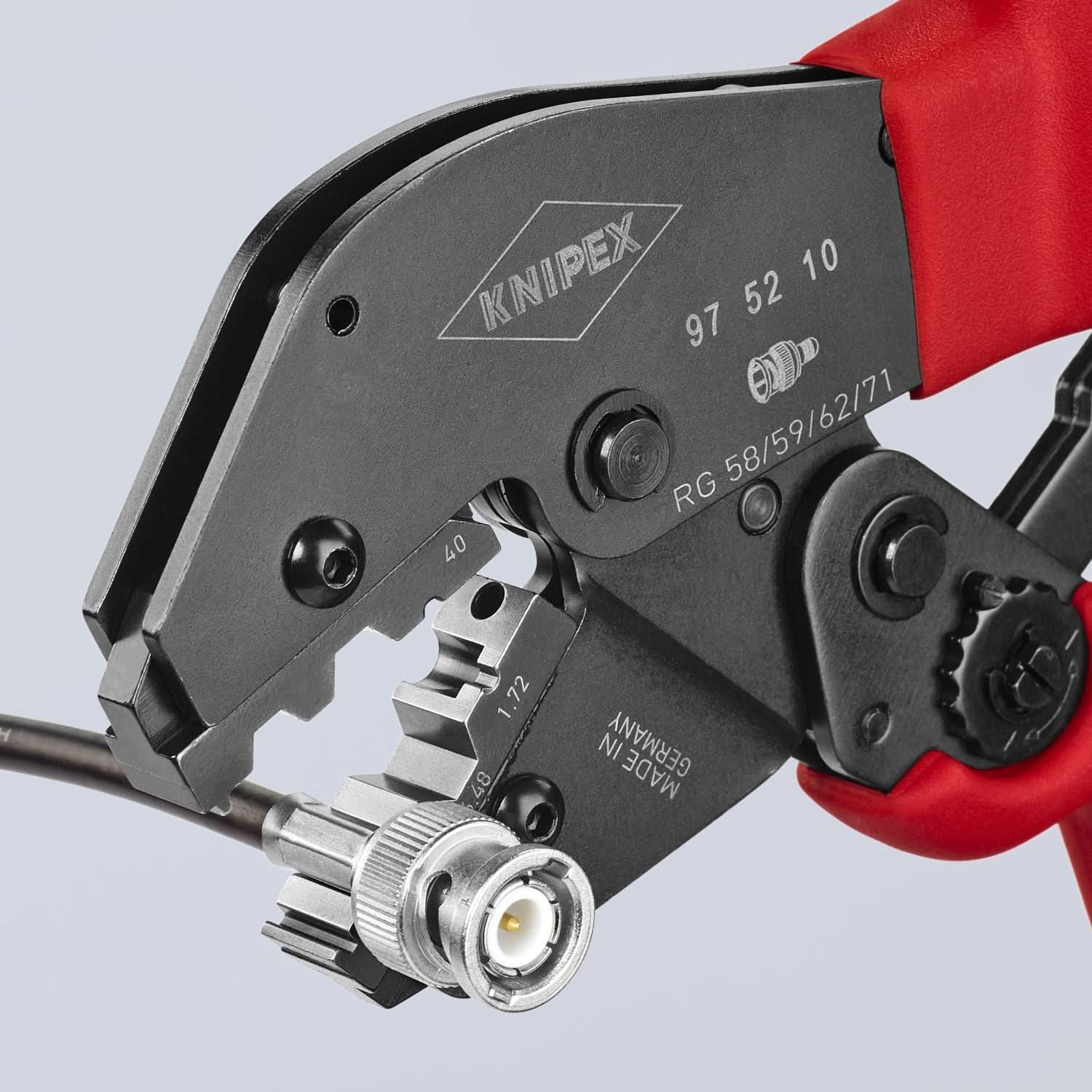 Knipex 97 52 10 Crimping Pliers For COAX, BNC and TNC Connectors