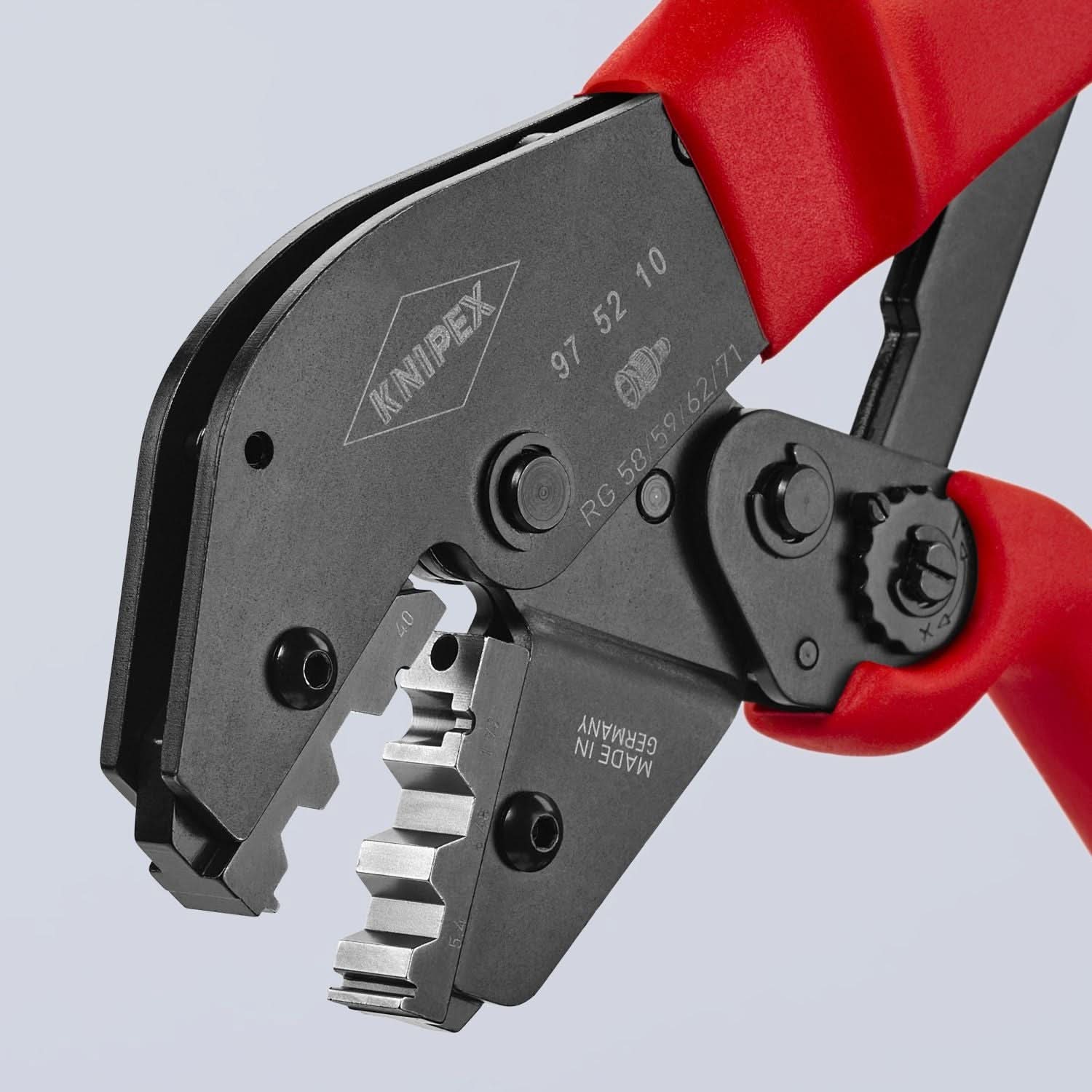 Knipex 97 52 10 Crimping Pliers For COAX, BNC and TNC Connectors