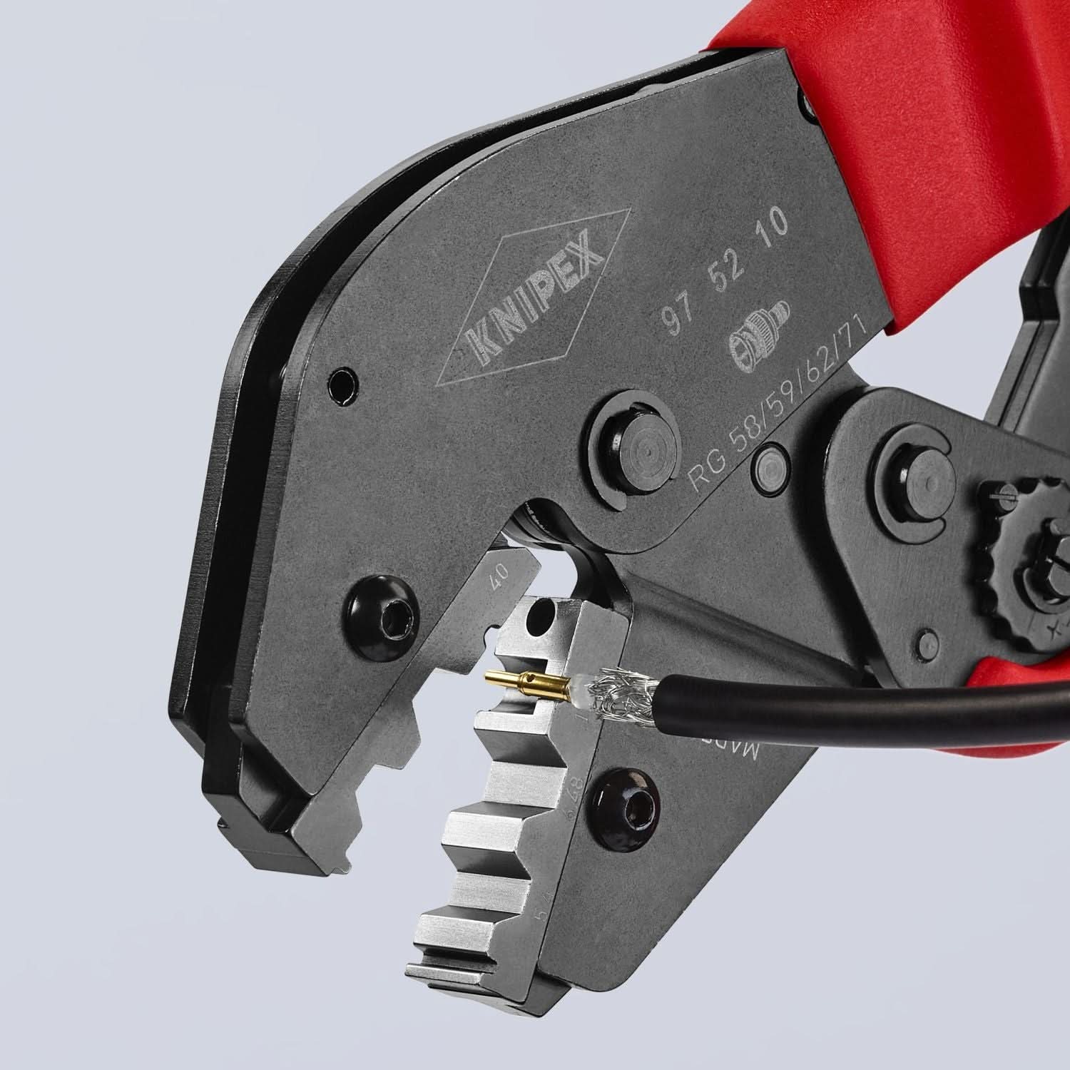 Knipex 97 52 10 Crimping Pliers For COAX, BNC and TNC Connectors