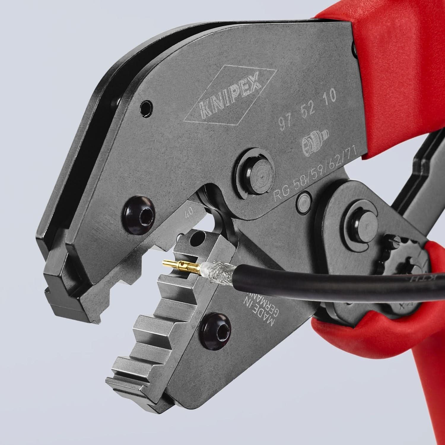 Knipex 97 52 10 Crimping Pliers For COAX, BNC and TNC Connectors