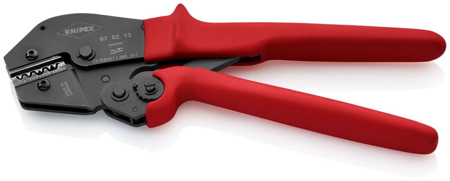 Knipex 97 52 13 Crimping Pliers For Non-insulated Crimp Terminals, Tube and Compression Cable Lugs