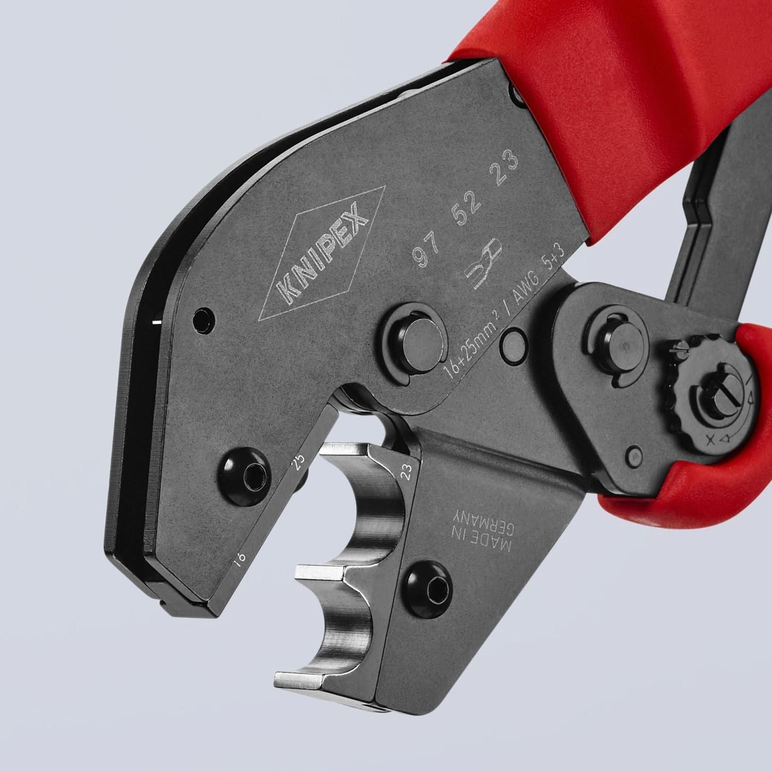 Knipex 97 52 23 Crimping Pliers For Non-Insulated terminals and Cable Connectors