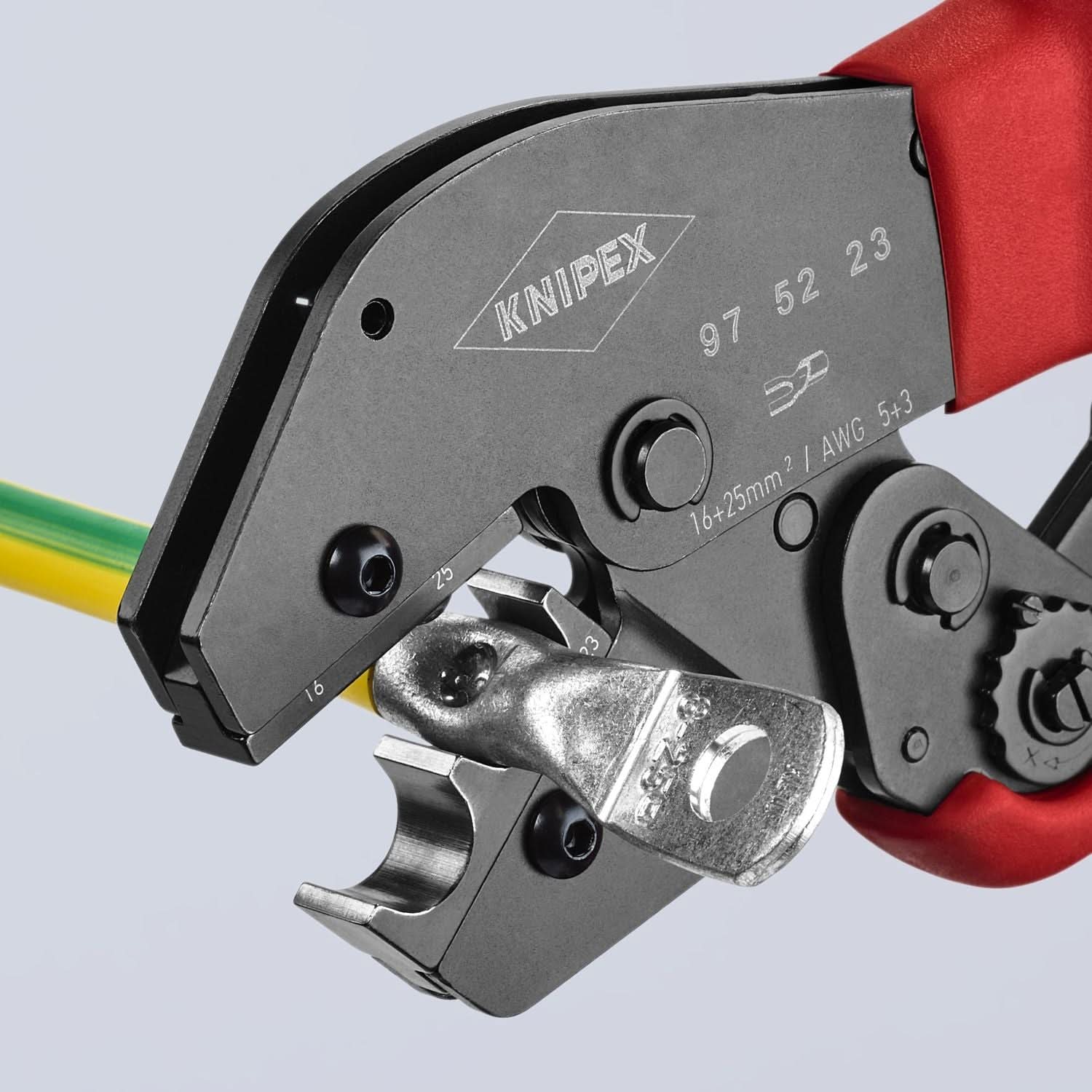 Knipex 97 52 23 Crimping Pliers For Non-Insulated terminals and Cable Connectors