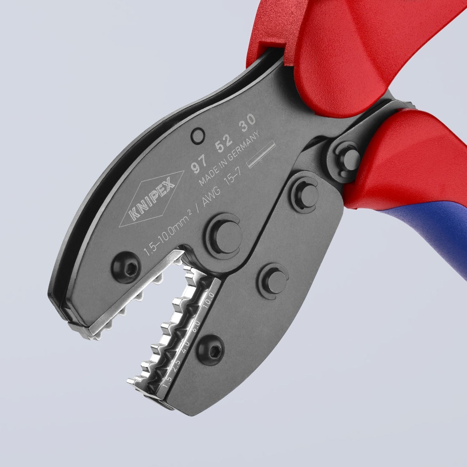 Knipex 97 52 30 Crimping Pliers For Non-Insulated Crimp Connectors