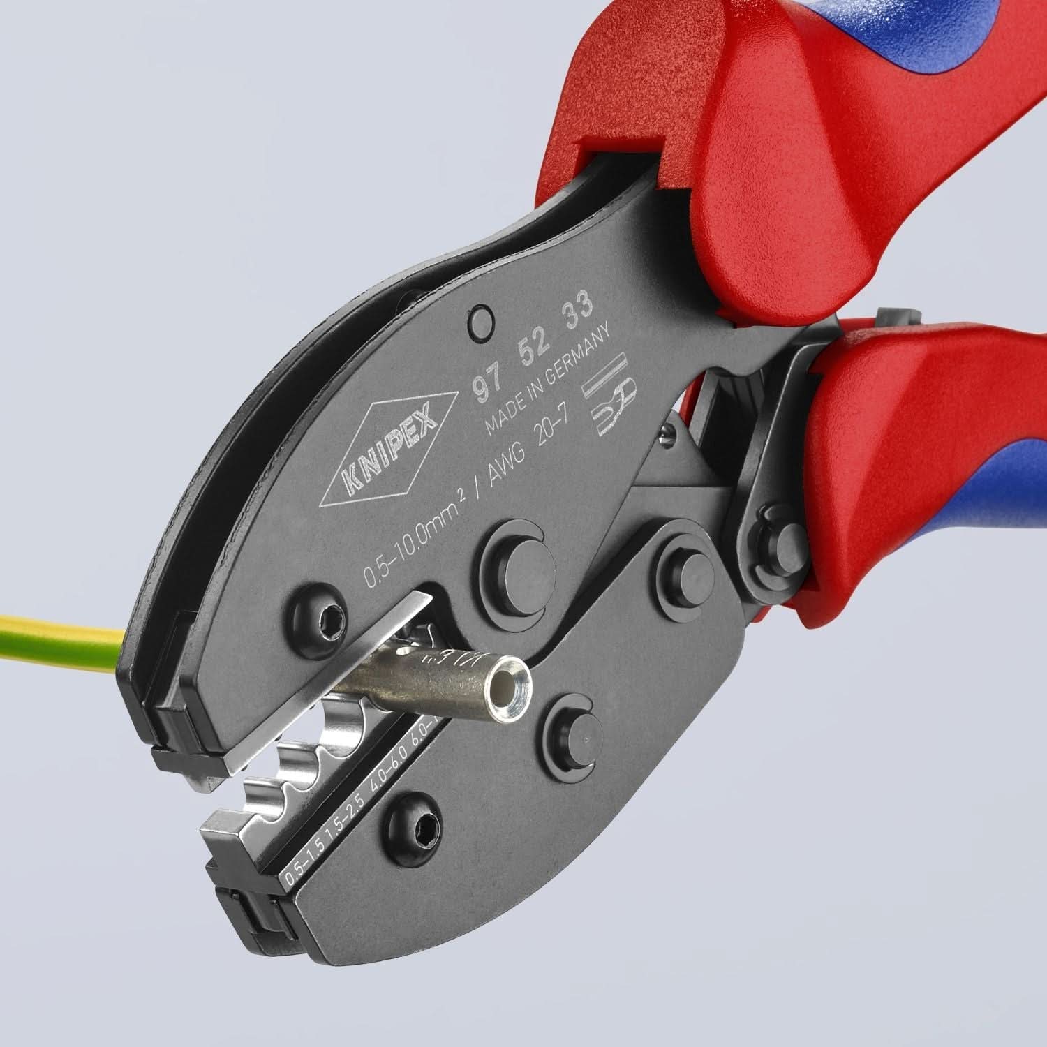 Knipex 97 52 33 Crimping Pliers For Non-insulated Crimp Terminals