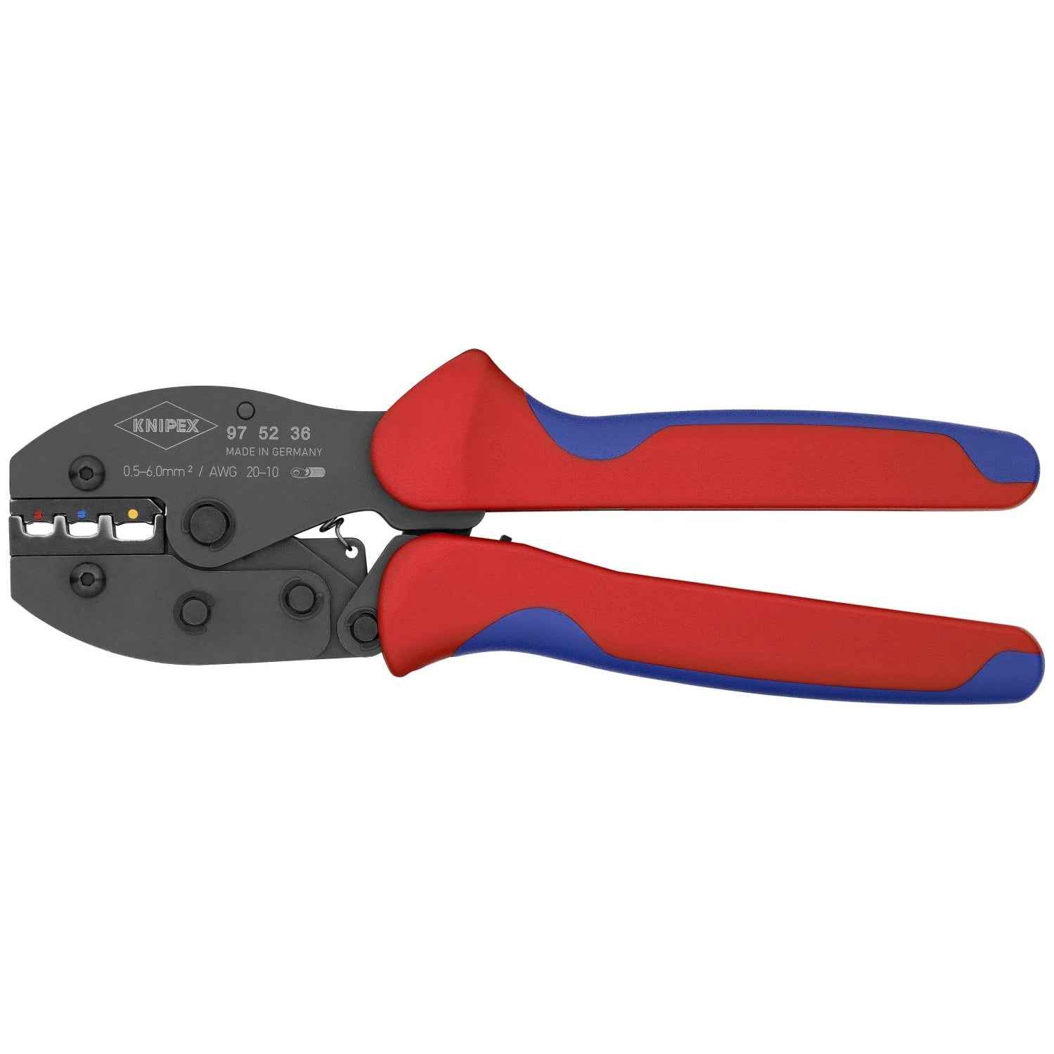 Knipex 97 52 36 Crimping Pliers For Insulated Terminals, Plug Connectors and Butt Connectors