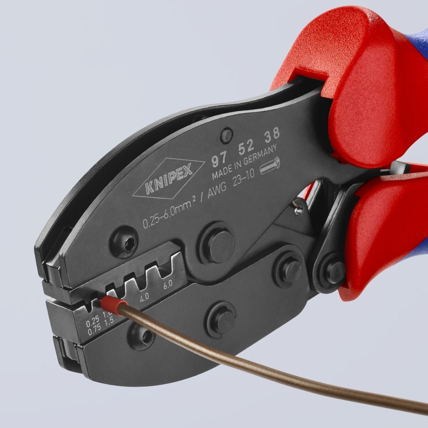 Knipex 97 52 38 Crimping Pliers For Insulated and Non-Insulated Wire Ferrules