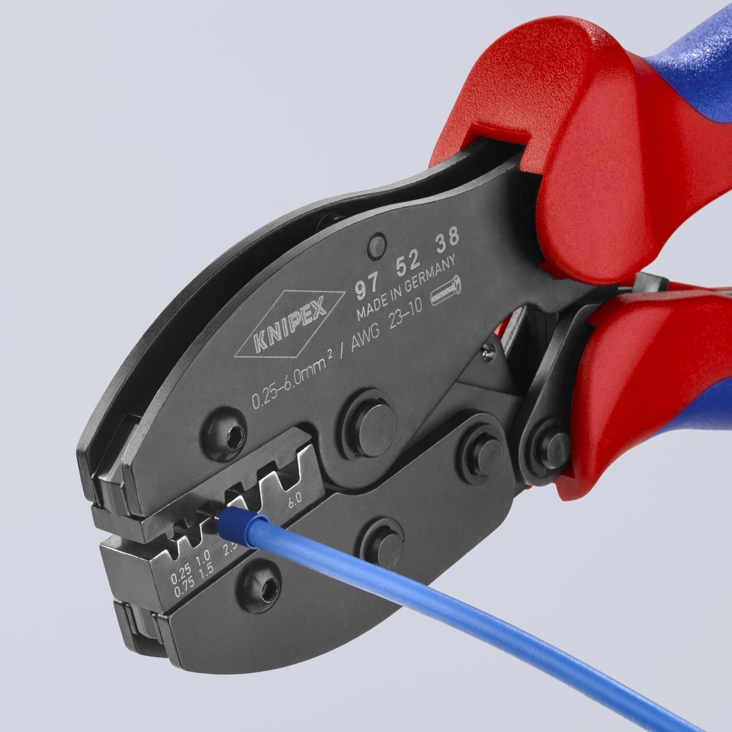 Knipex 97 52 38 Crimping Pliers For Insulated and Non-Insulated Wire Ferrules