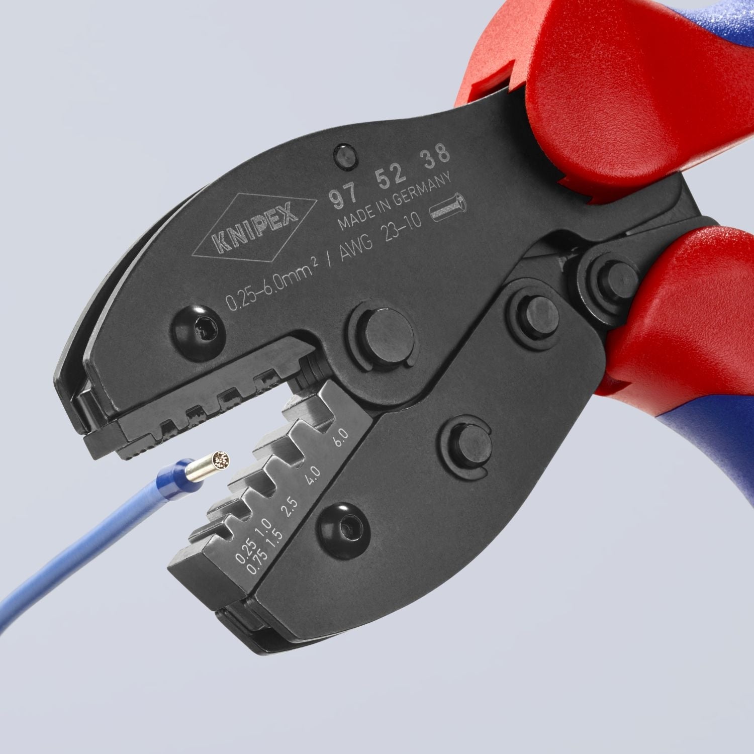 Knipex 97 52 38 Crimping Pliers For Insulated and Non-Insulated Wire Ferrules