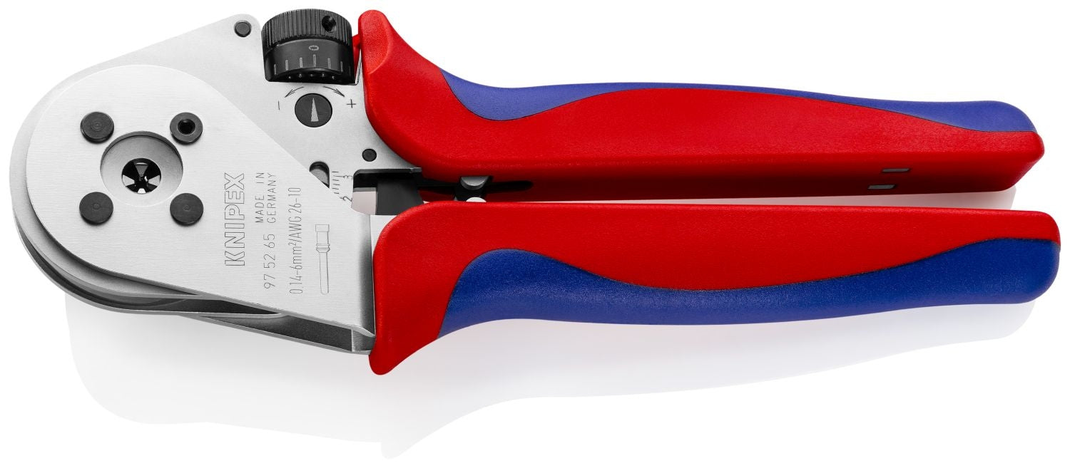 Knipex 97 52 65 Crimping Pliers - Four-Mandrel For Turned Contacts