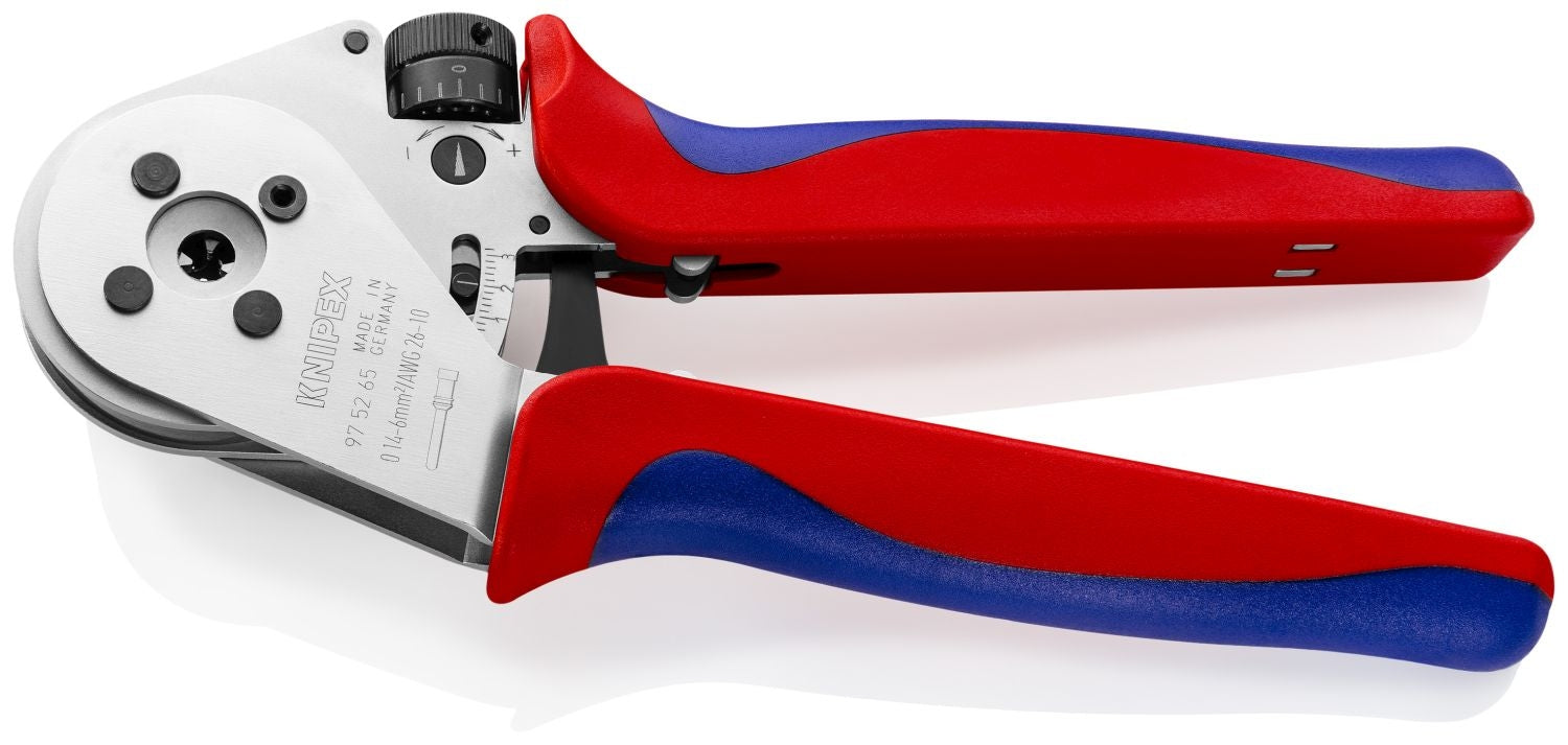 Knipex 97 52 65 Crimping Pliers - Four-Mandrel For Turned Contacts