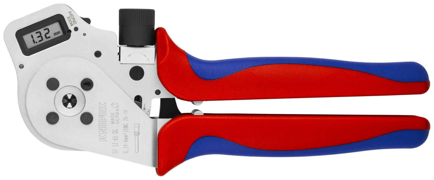 Knipex 97 52 65 Crimping Pliers - Four-Mandrel For Turned Contacts