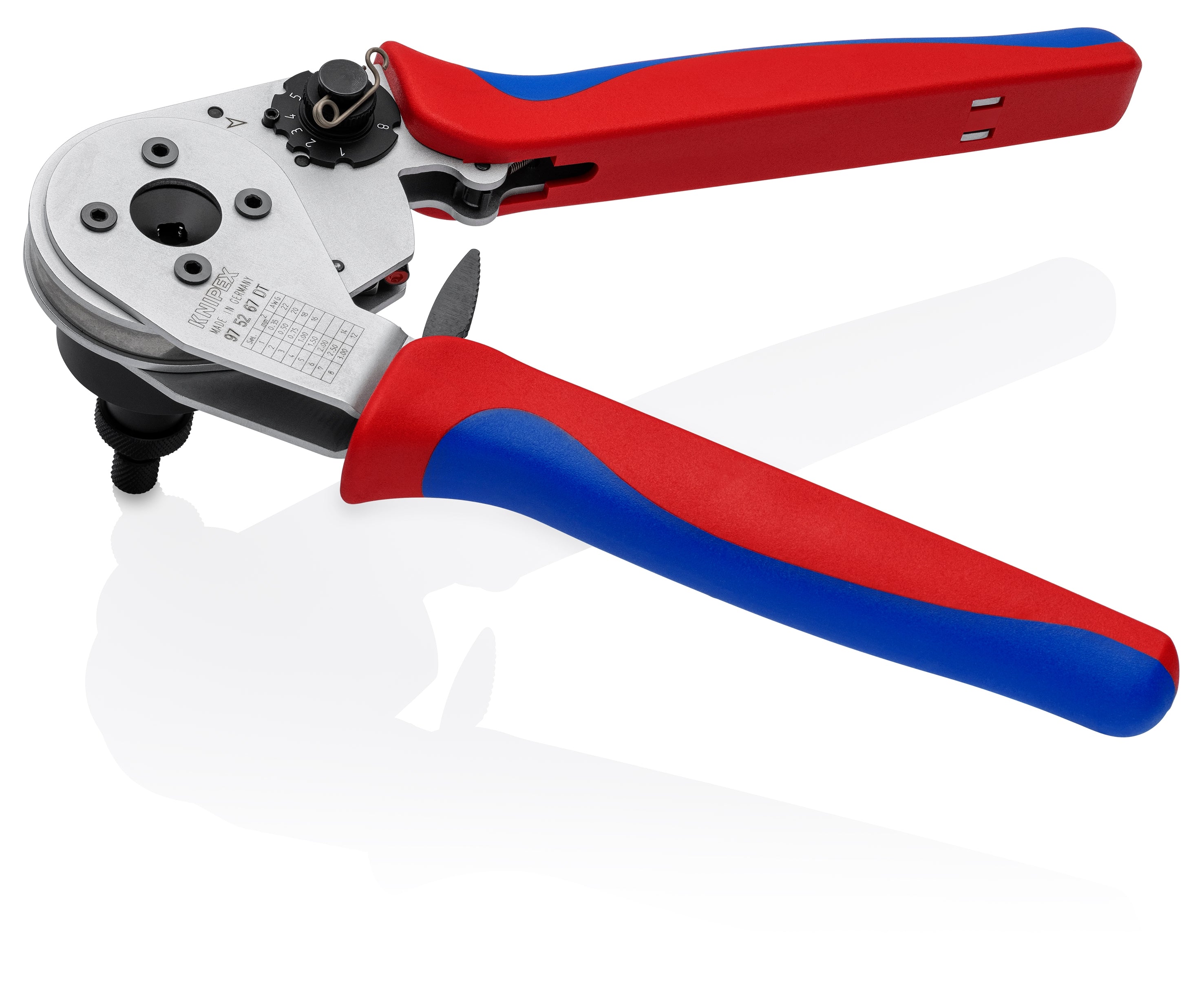 Knipex 97 52 67 DT Crimping Pliers - Four-Mandrel For DT Contacts
