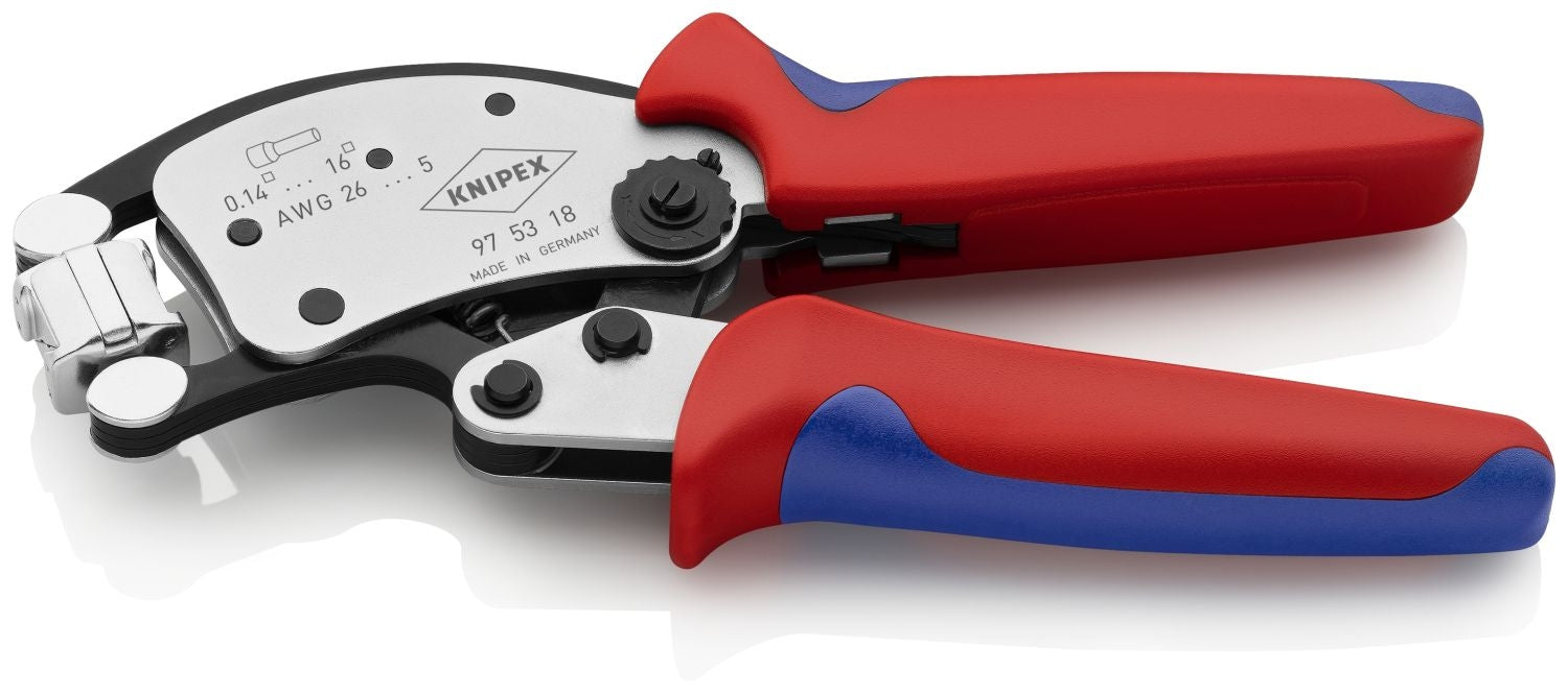 Knipex 97 53 18 KNIPEX Twistor16 Self-Adjusting Crimping Pliers