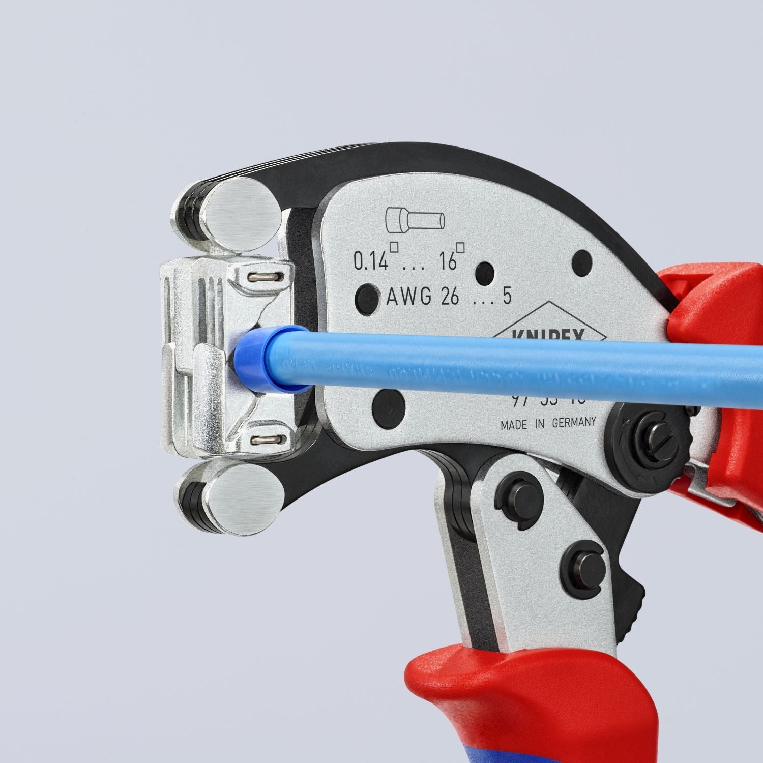 Knipex 97 53 18 KNIPEX Twistor16 Self-Adjusting Crimping Pliers For Wire Ferrules