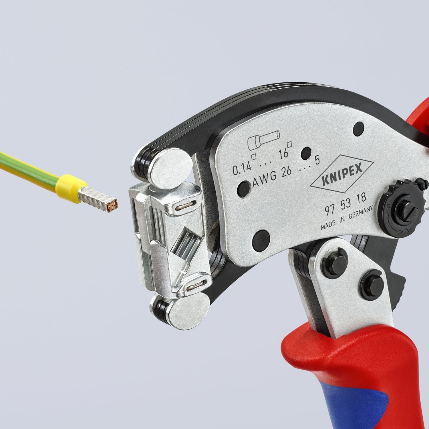 Knipex 97 53 18 KNIPEX Twistor16 Self-Adjusting Crimping Pliers For Wire Ferrules