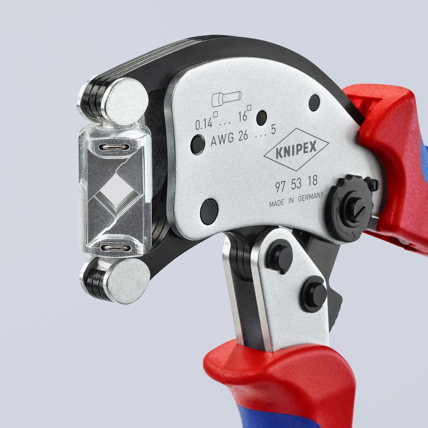 Knipex 97 53 18 KNIPEX Twistor16 Self-Adjusting Crimping Pliers For Wire Ferrules