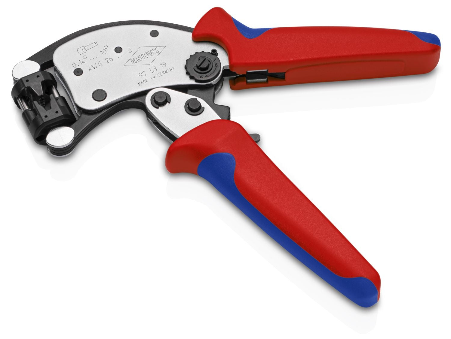 Knipex 97 53 19 8" KNIPEX Twistor T Self-Adjusting Crimping Pliers for Wire Ferrules