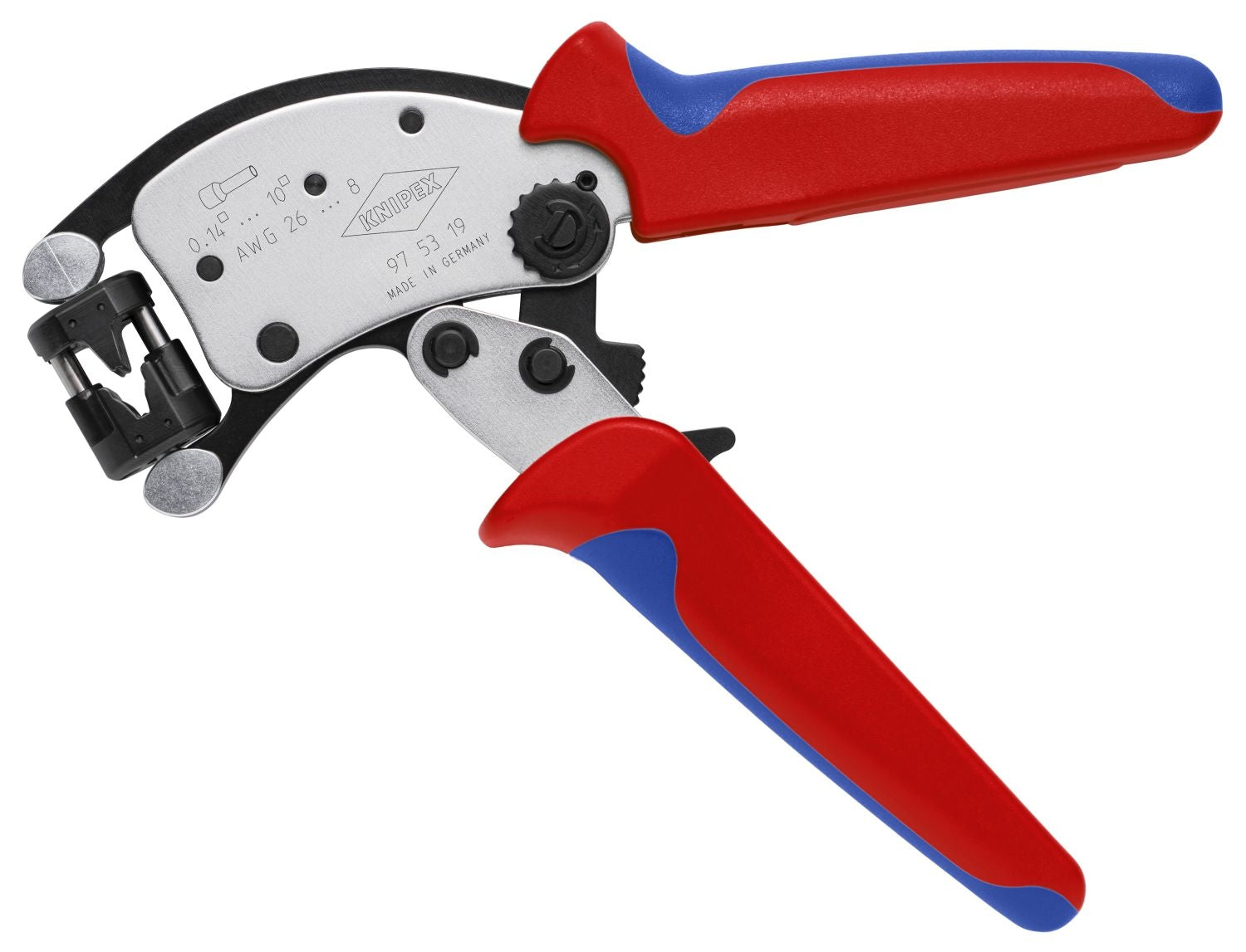 Knipex 97 53 19 8" KNIPEX Twistor T Self-Adjusting Crimping Pliers for Wire Ferrules