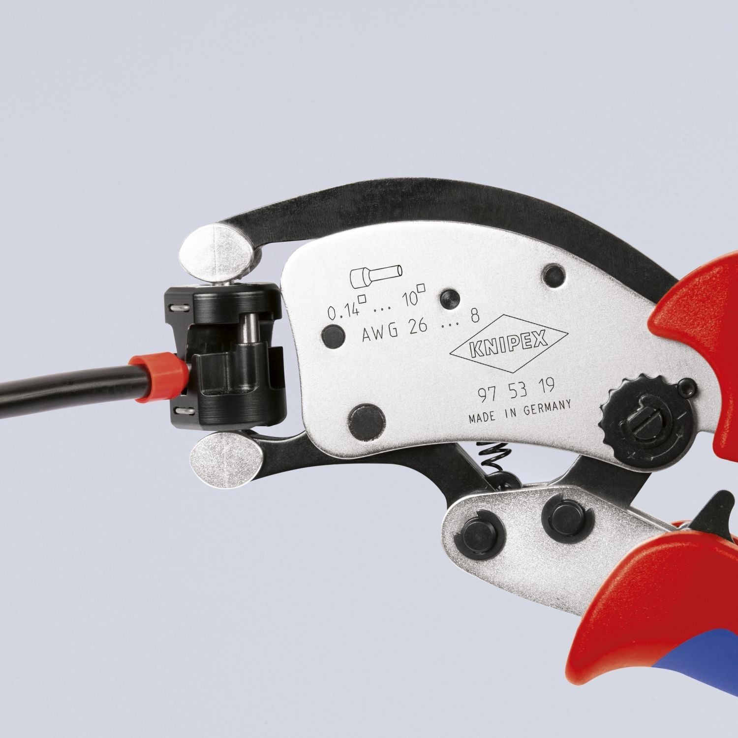 Knipex 97 53 19 8" KNIPEX Twistor T Self-Adjusting Crimping Pliers for Wire Ferrules