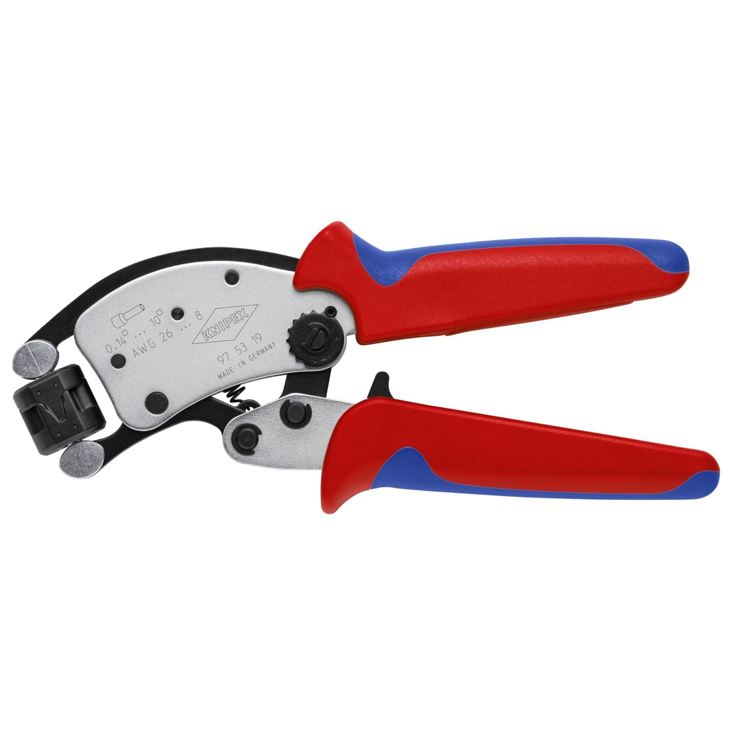 Knipex 97 53 19 8" KNIPEX Twistor T Self-Adjusting Crimping Pliers for Wire Ferrules
