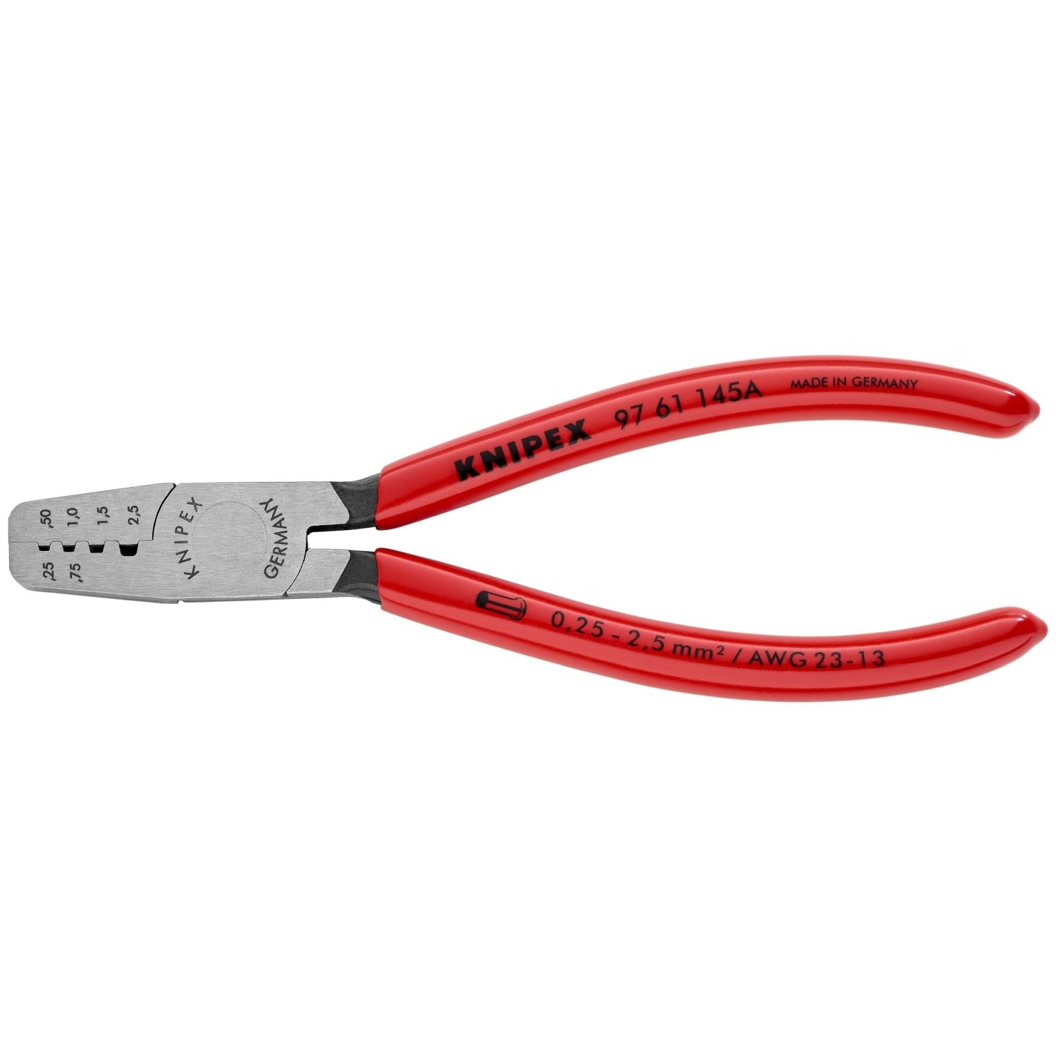 Knipex 97 61 145 A Crimping Pliers for Wire Ferrules