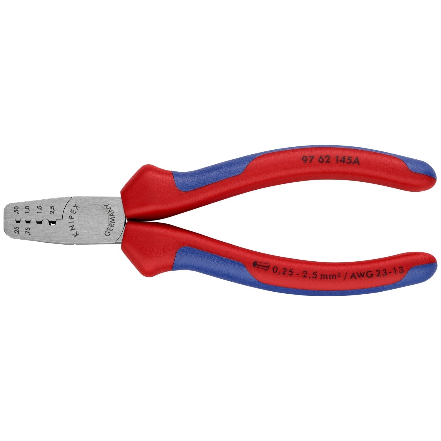 Knipex 97 62 145 A Crimping Pliers for Wire Ferrules