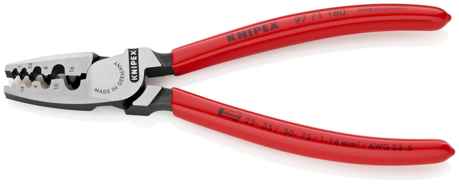 Knipex 97 71 180 Crimping Pliers for Wire Ferrules – Tool Nut