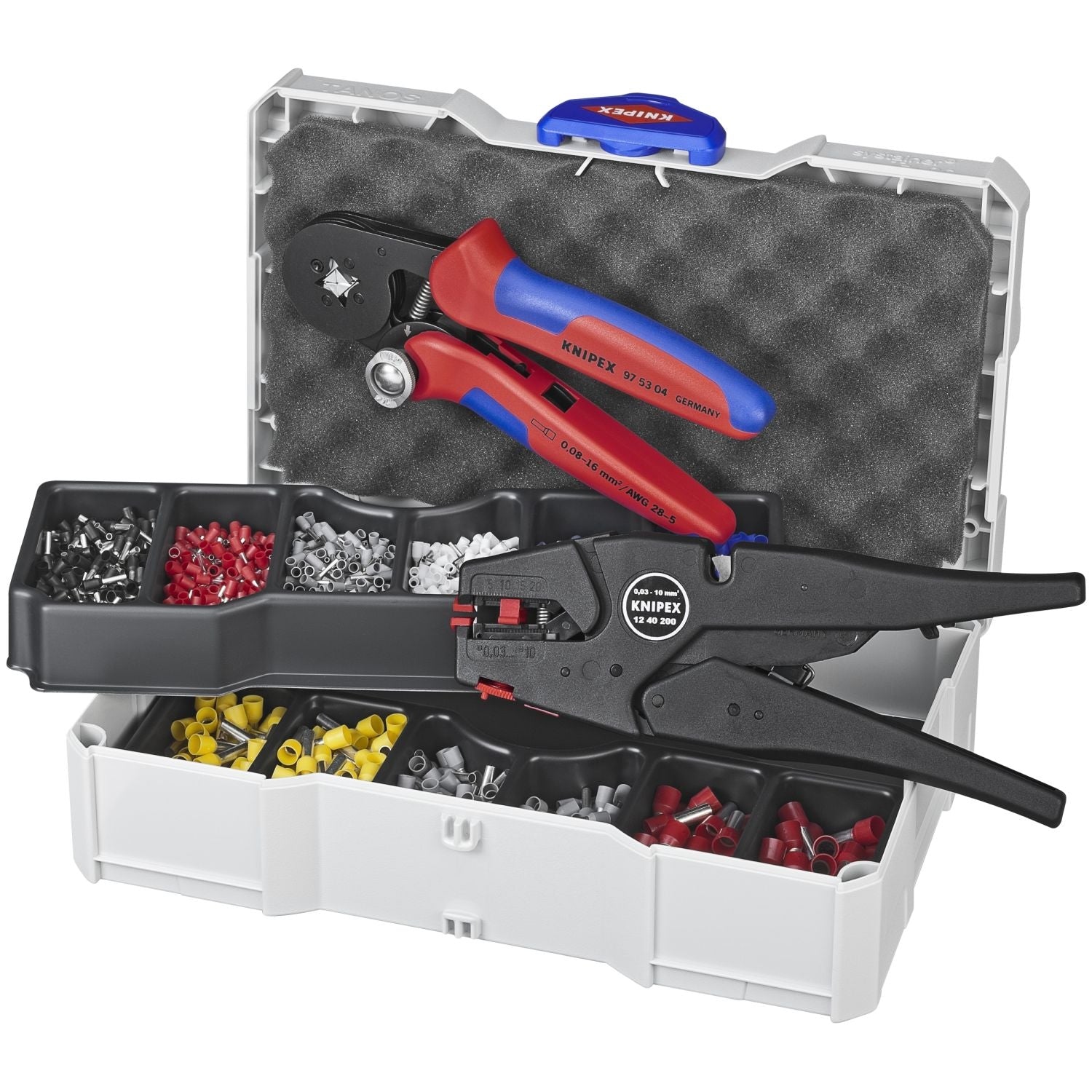 Knipex 97 90 10 Crimp Assortments with 12 40 200 and 97 53 04