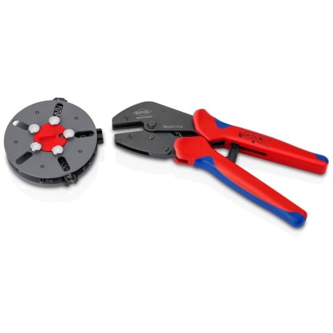 Knipex 97 33 03 MultiCrimp PV Crimping Pliers - angle view
