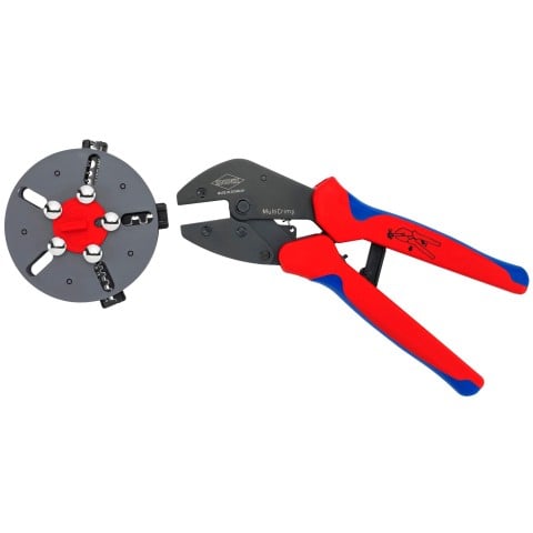 Knipex 97 33 03 MultiCrimp PV Crimping Pliers - side view