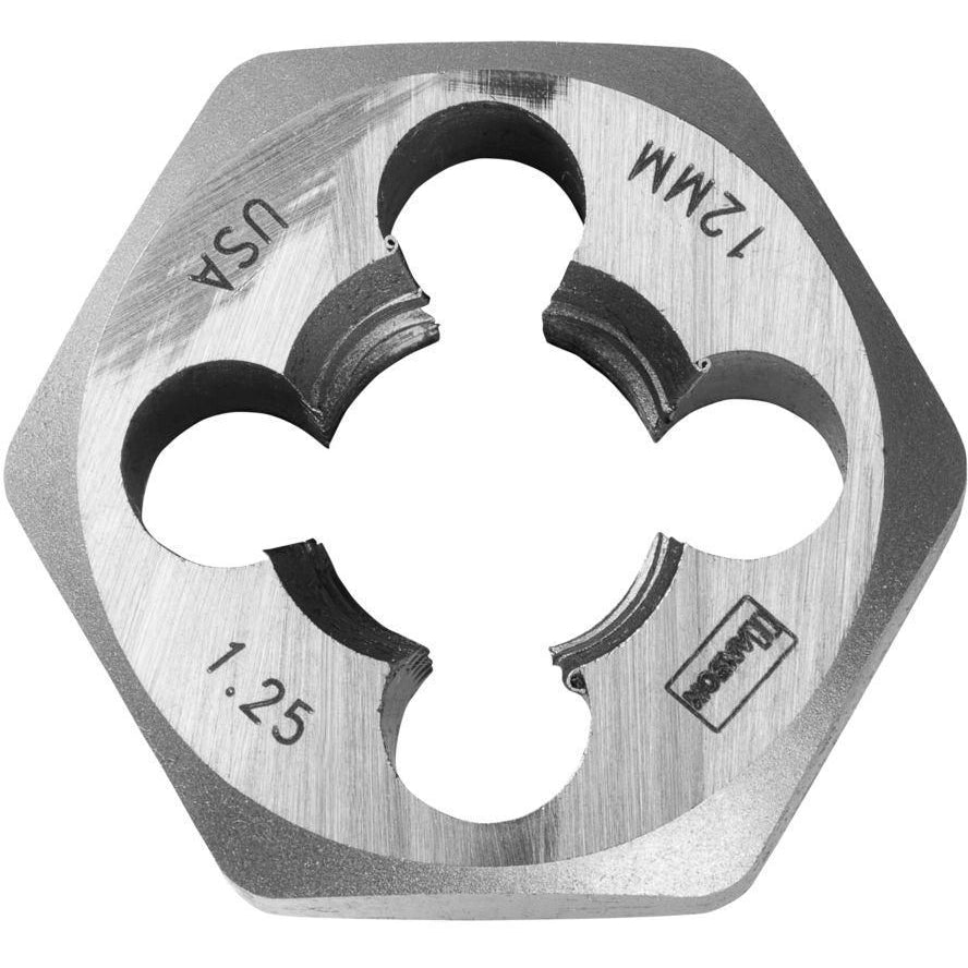 Irwin 9742 HANSON Hexagon Metric Dies (HCS) 12 mm - 1.25