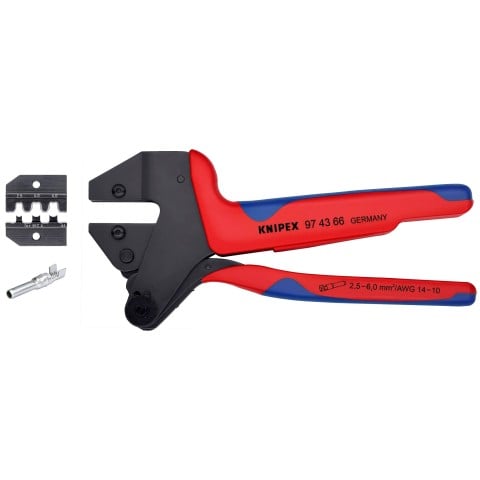 Knipex 97 43 66 Crimp System Pliers for MC4/MC4 Evo 2 - open jaw view