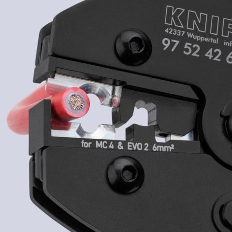 Knipex 97 52 42 6 PreciForce Crimping Pliers for MC4/MC4 Evo 2 - feature detail