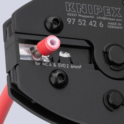Knipex 97 52 42 6 PreciForce Crimping Pliers for MC4/MC4 Evo 2 - feature detail