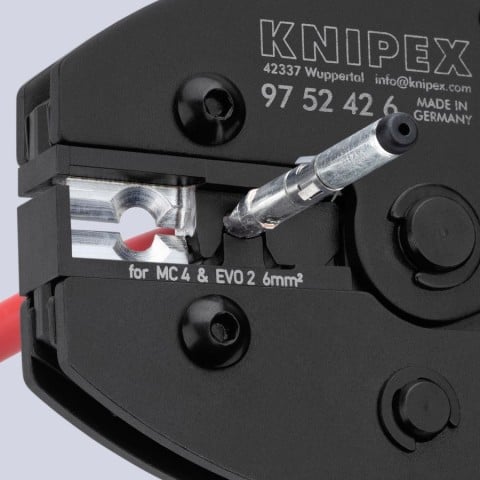 Knipex 97 52 42 6 PreciForce Crimping Pliers for MC4/MC4 Evo 2 - feature detail