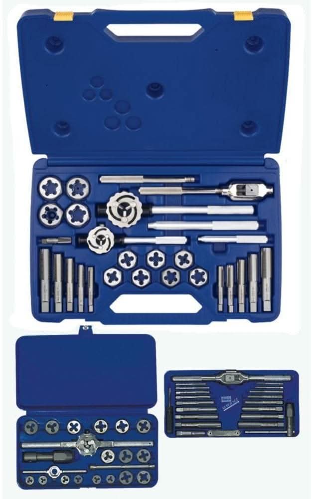 Irwin 97606 HANSON Machine Screw Fractional Tap And Die 66 Piece