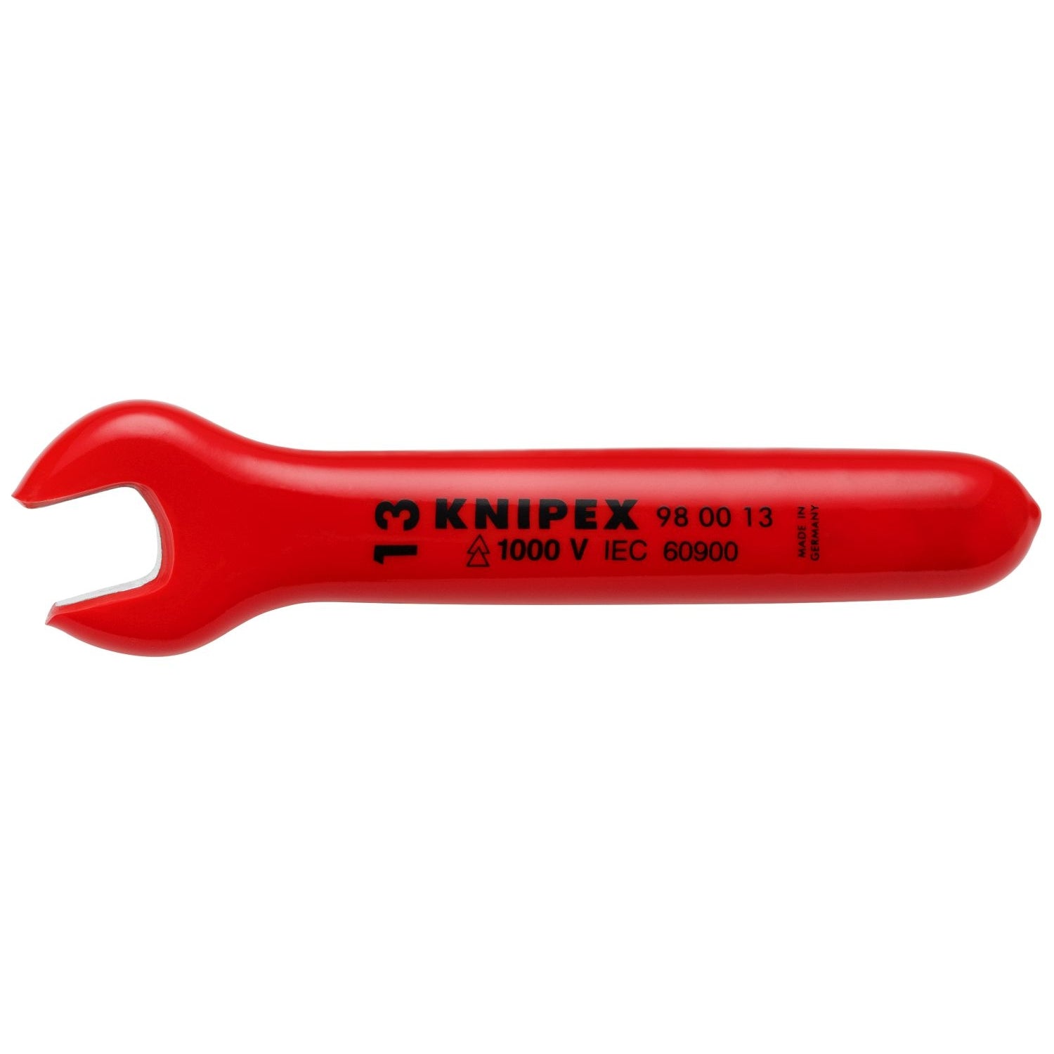 Knipex 98 00 13 Open End Wrench-1000V Insulated 13 mm