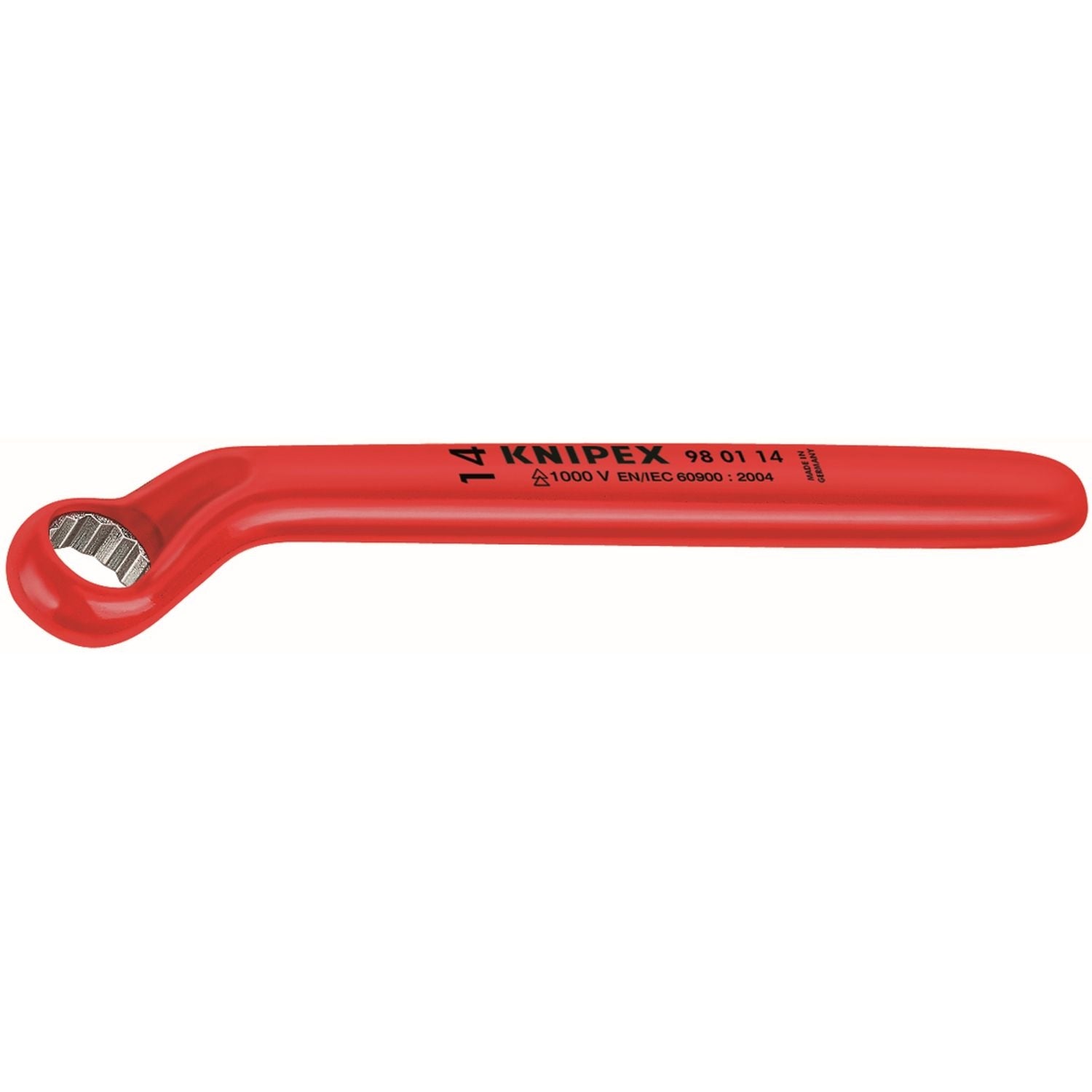 Knipex 98 01 10 Offset Box Wrench-1000V Insulated 10 mm