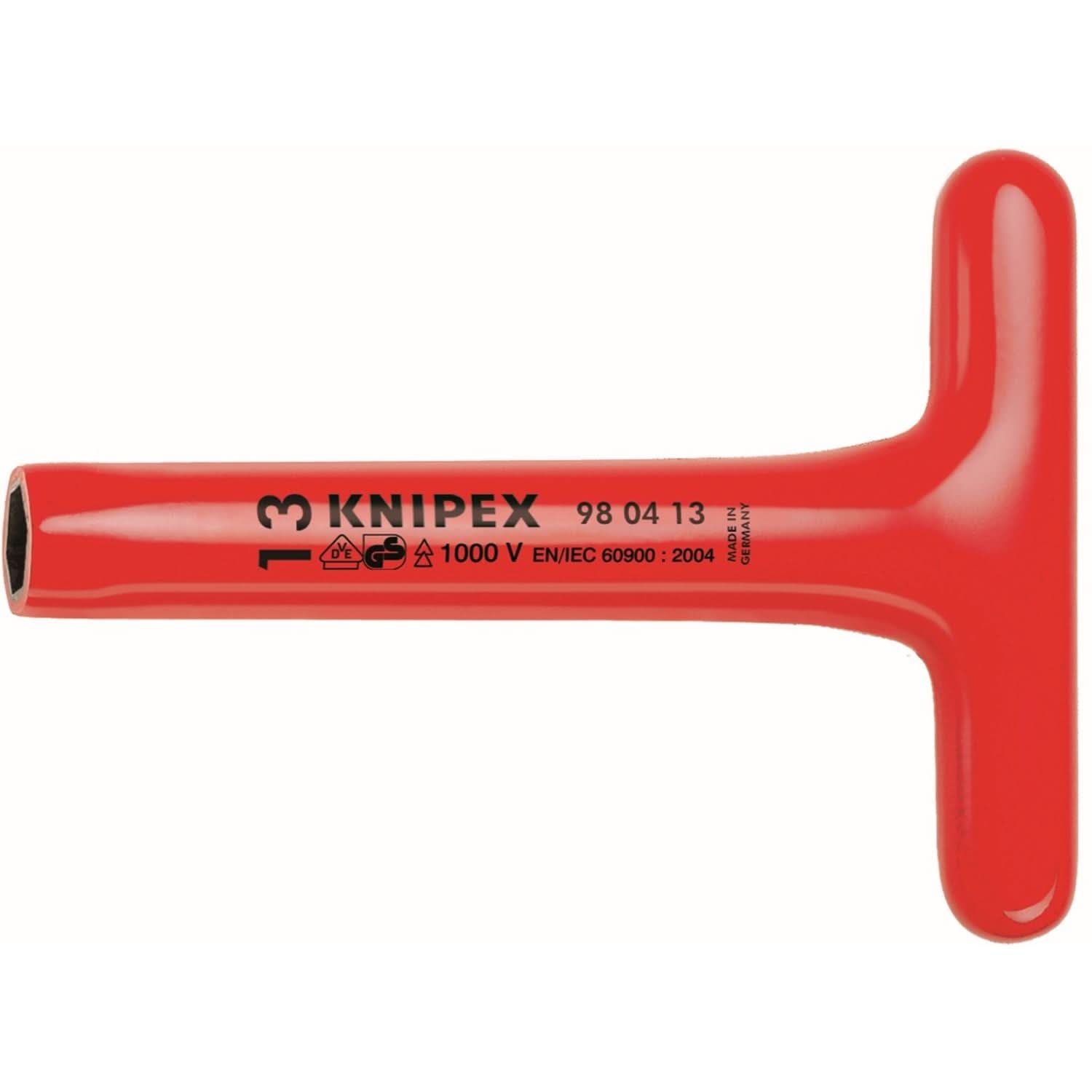 Knipex 98 04 10 T-Socket Wrench-1000V Insulated 10 mm