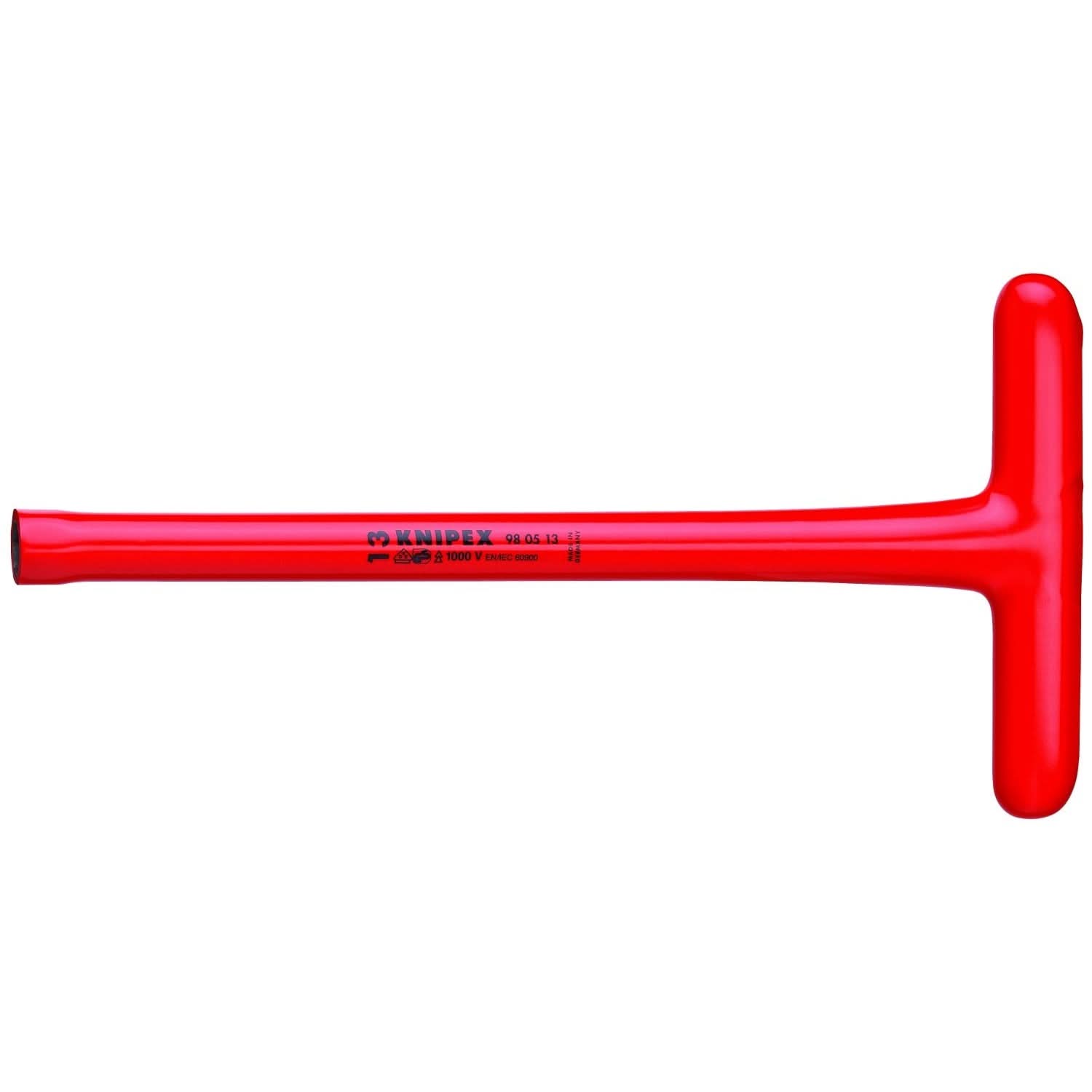 Knipex 98 05 13 T-Socket Wrench-1000V Insulated 13 mm