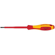 Knipex 98 20 40 Slotted Screwdriver, 4"-1000V Insulated, 5/32" tip
