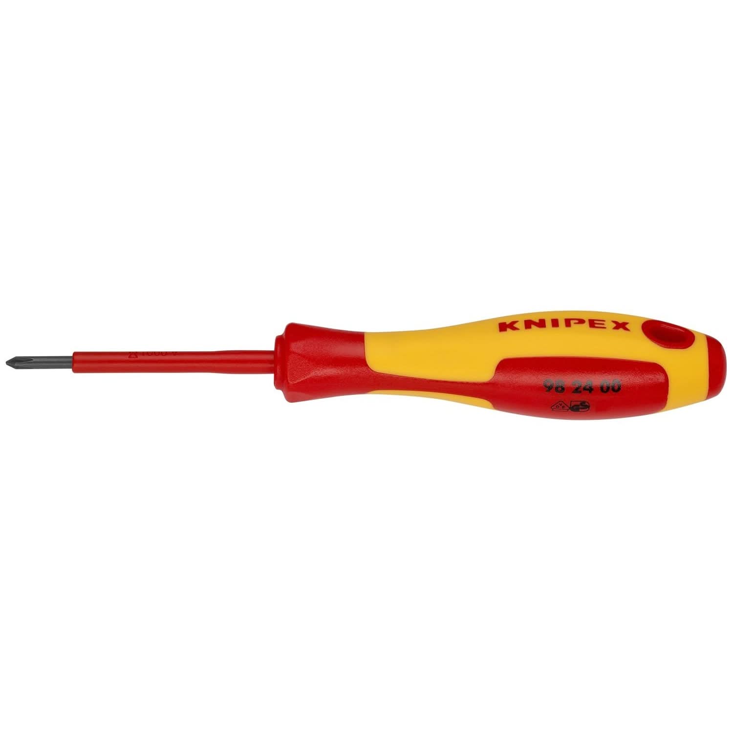 Knipex 98 24 00 Phillips Screwdriver, 2 1/2"-1000V Insulated, P0