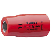 Knipex 98 47 13 Hex Socket, 1/2" Drive-1000V Insulated, 13 mm