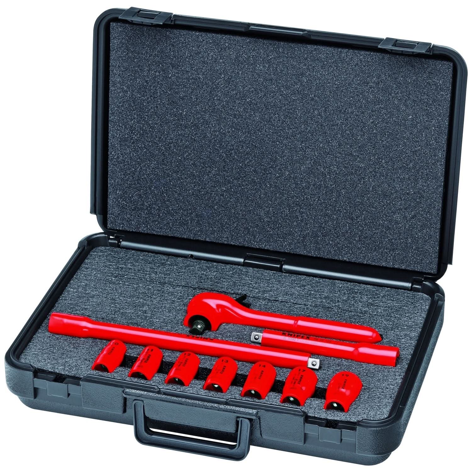 Knipex 98 99 11 17 Pc Compact Tool Set with Case-1000V Insulated