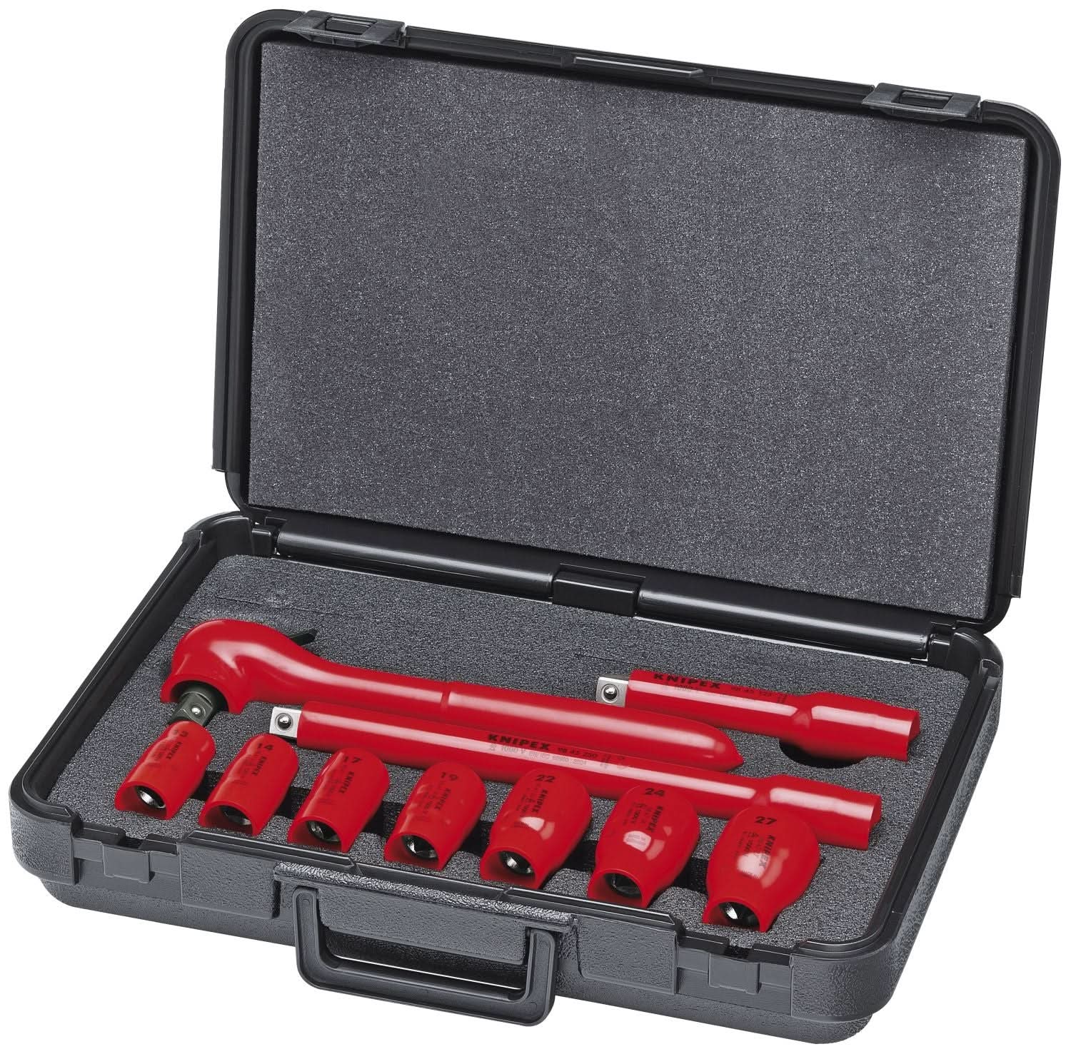 Knipex 98 99 11 17 Pc Compact Tool Set with Case-1000V Insulated