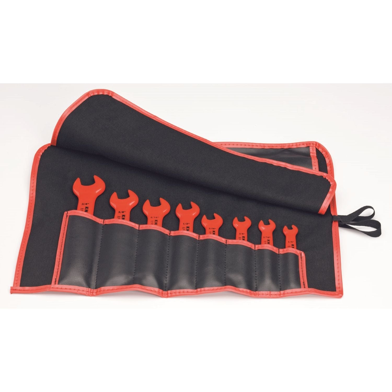 Knipex 98 99 13 S4 8 Pc Open End Wrench Set, SAE-1000V Insulated