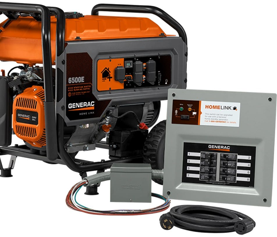 Generac 9855 50 Amp HomeLink MTS Kit (alum PIB), 10-16 circuits, flush or surface mount, NEMA 1