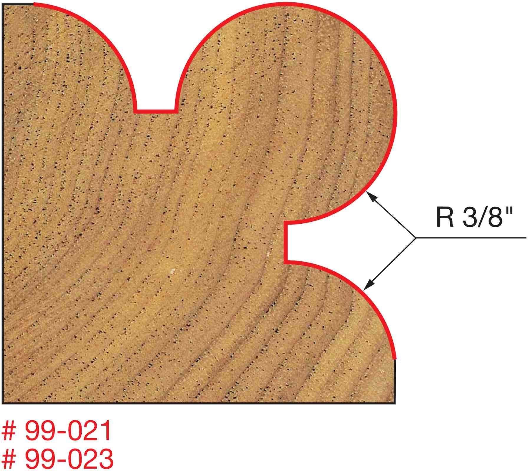 Freud 99-023 1-5/8-Inch Corner Beading Router Bit