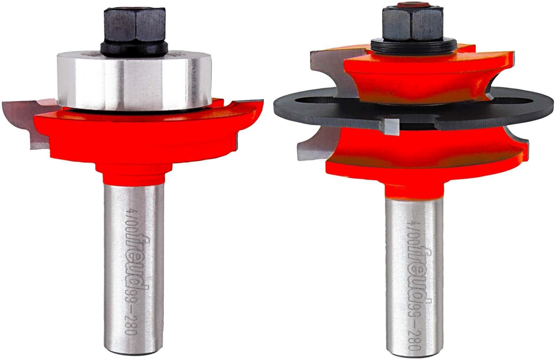Freud 99-280 2-3/8-Inch Recoverable Bead Glass Door Router Bit Sets